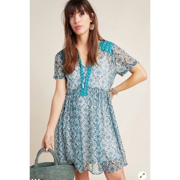 ANTHROPOLOGIE Maeve Mandie Tunic Dress Size M - Picture 2 of 11